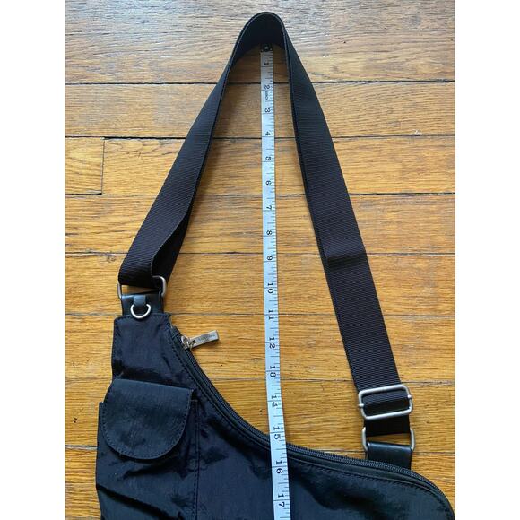 BAGGALLINI Black Slim Nylon Crossbody Bag - Picture 14 of 15